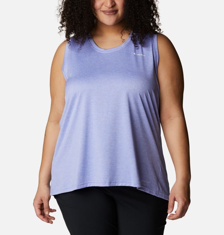 Women\'s Columbia Hike Tanks Lavender | Plus Size CA-MAC06